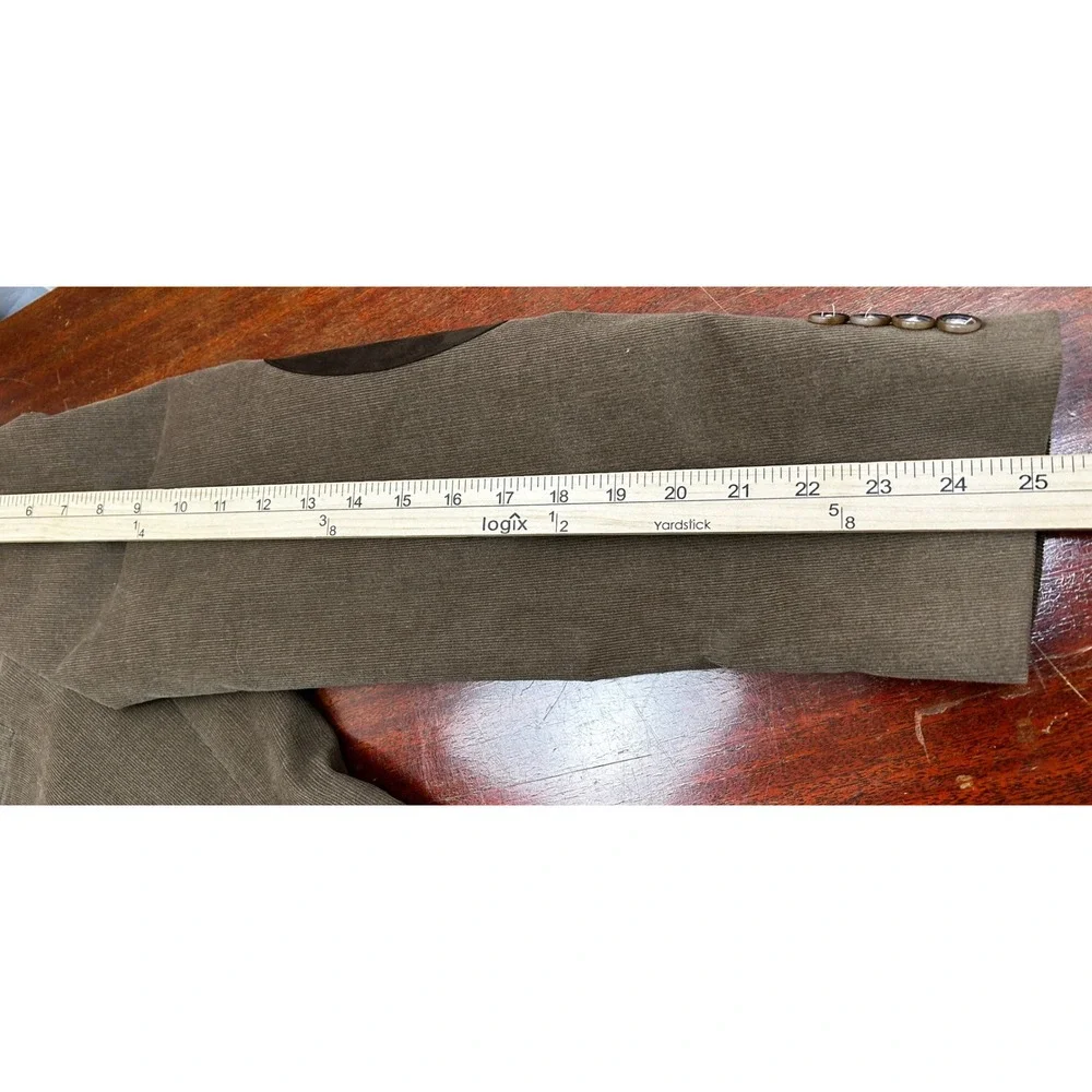 Lauren Ralph Lauren Corduroy Sport Coat Blazer Mens 44L‎ Brown Elbow Patches